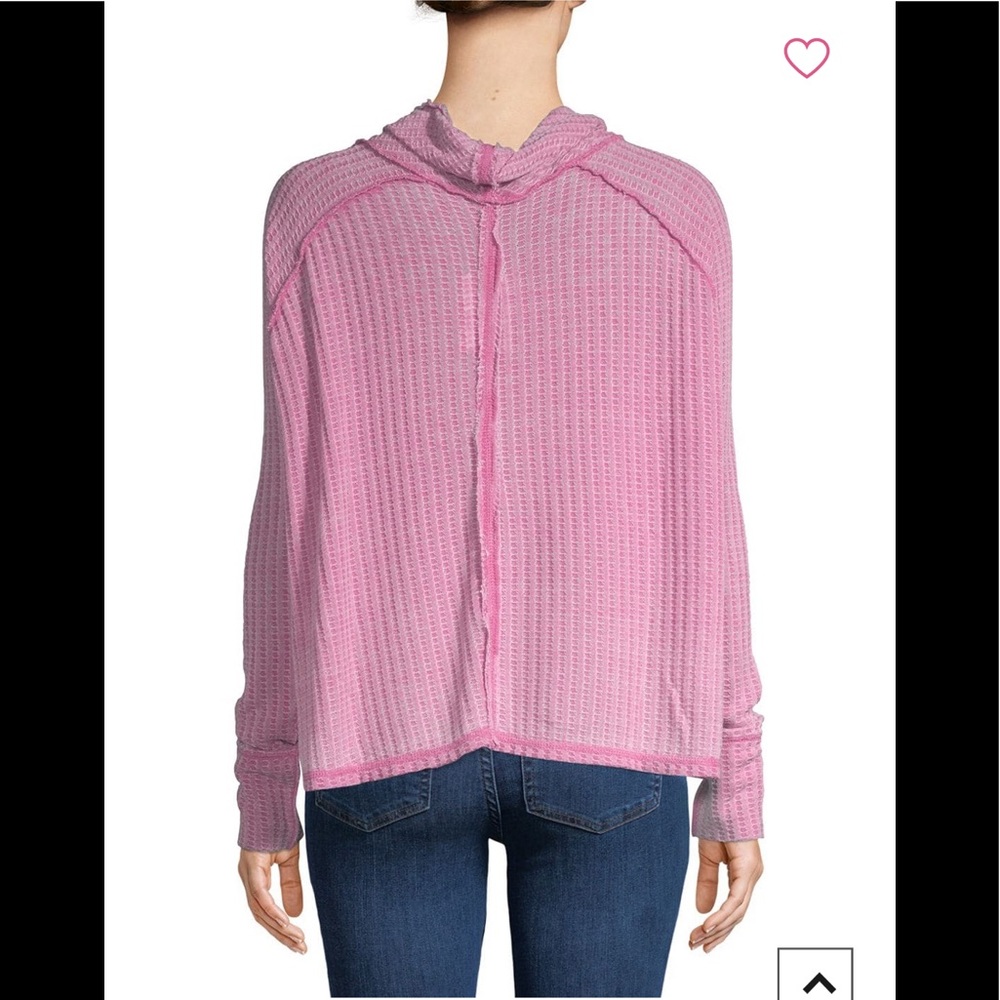 Free People Wildcat Cowlneck Thermal In Rose - Picture 4 of 8